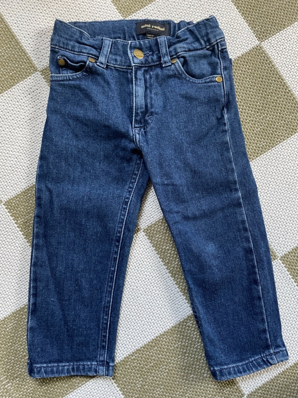 Mini Rodini Kids Jeans with Embroidered Pockets - Picture 3 of 4